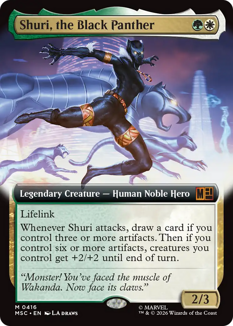 Shuri, the Black Panther (Extended Art) [Marvel Super Heroes Commander] | L.A. Mood Comics and Games