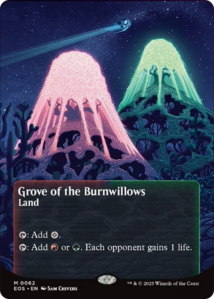 Grove of the Burnwillows (0062) (Borderless) [Edge of Eternities: Stellar Sights] | L.A. Mood Comics and Games