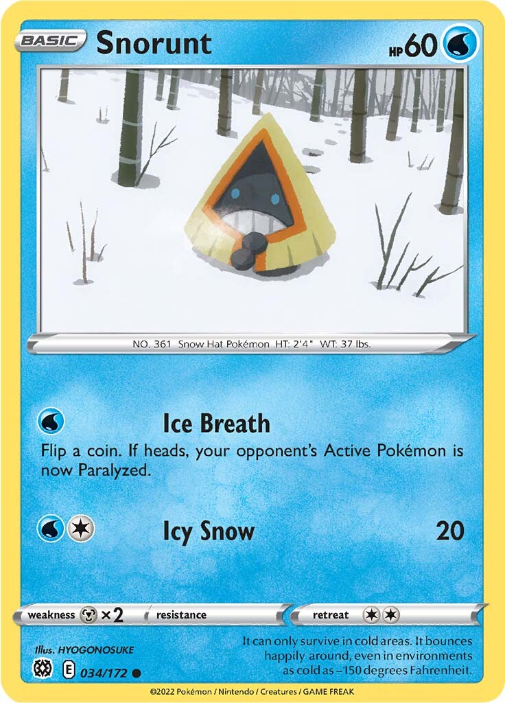 Snorunt (034/172) [Sword & Shield: Brilliant Stars] | L.A. Mood Comics and Games