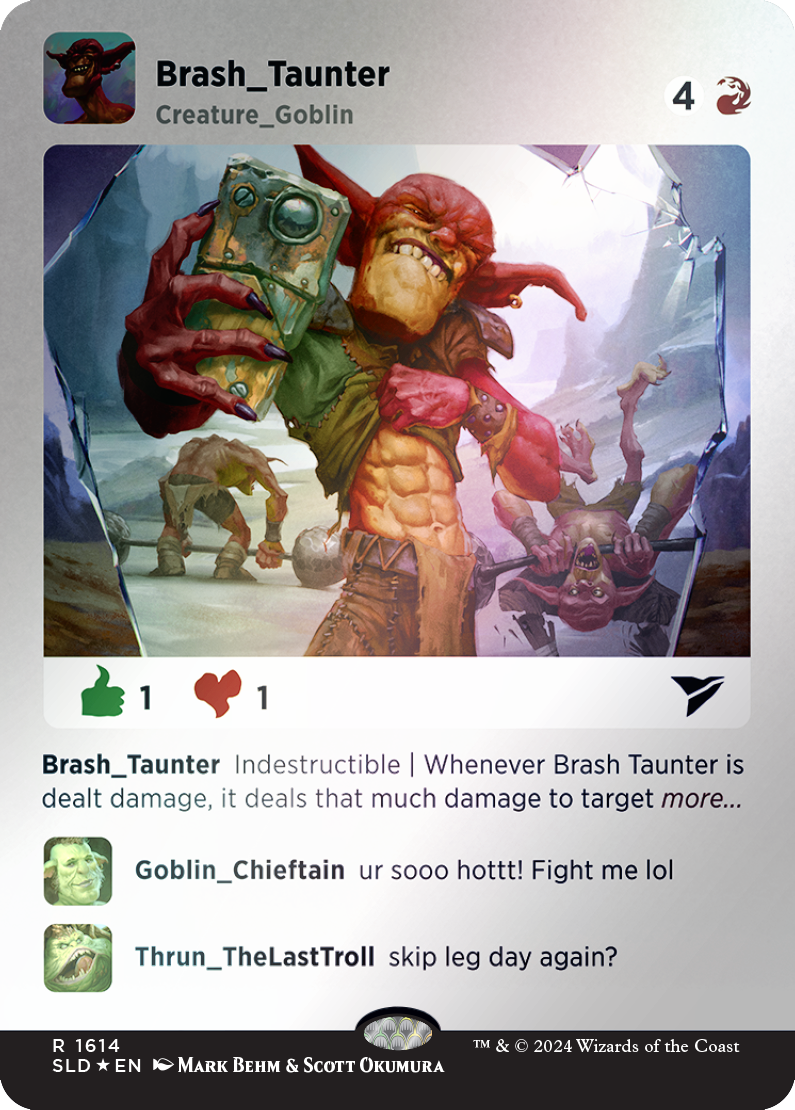 Brash Taunter (Rainbow Foil) [Secret Lair Drop Series] | L.A. Mood Comics and Games