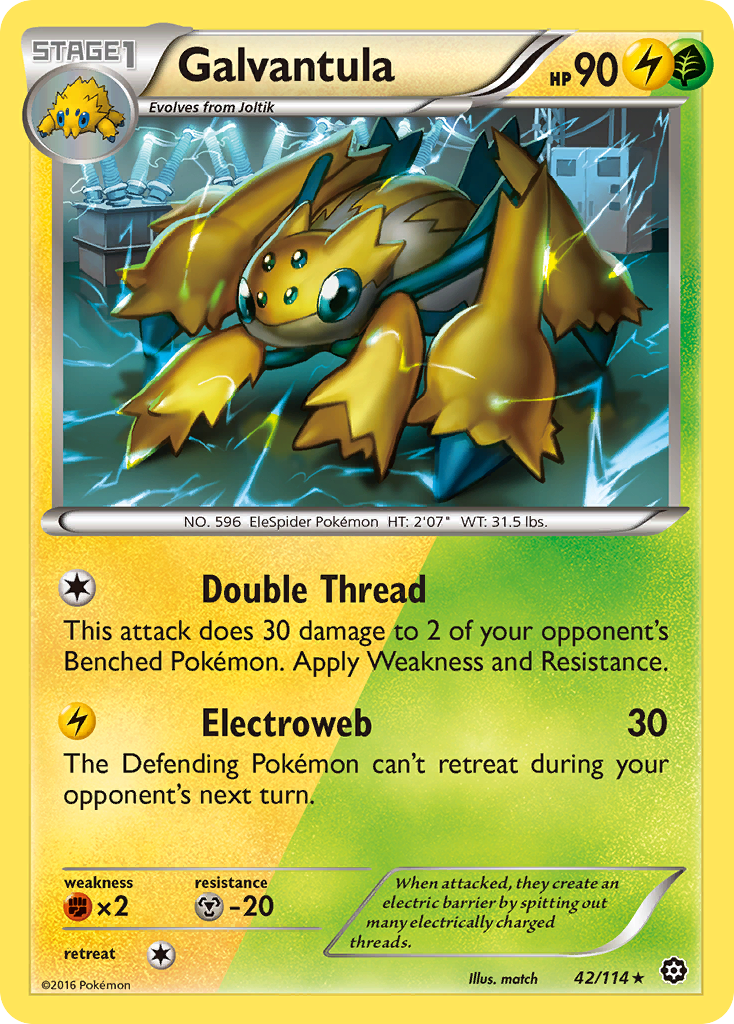 Galvantula (42/114) [XY: Steam Siege] | L.A. Mood Comics and Games