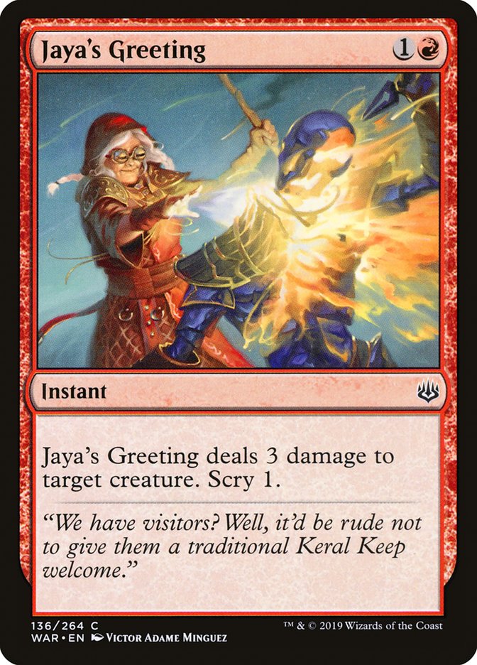 Jaya's Greeting [War of the Spark] | L.A. Mood Comics and Games