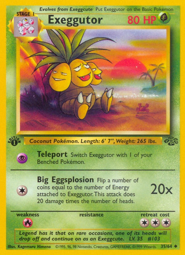 Exeggutor (35/64) [Jungle 1st Edition] | L.A. Mood Comics and Games