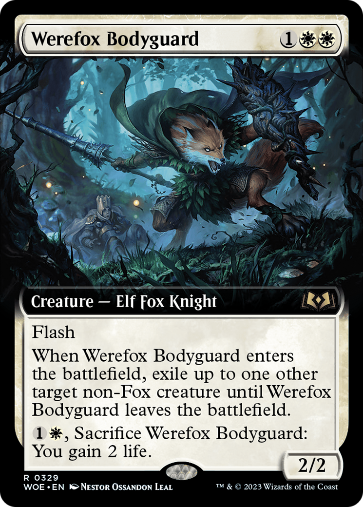 Werefox Bodyguard (Extended Art) [Wilds of Eldraine] | L.A. Mood Comics and Games