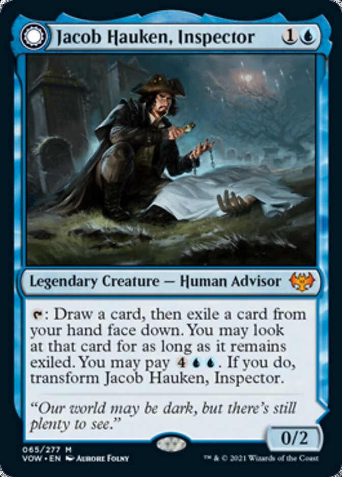 Jacob Hauken, Inspector // Hauken's Insight [Innistrad: Crimson Vow] | L.A. Mood Comics and Games