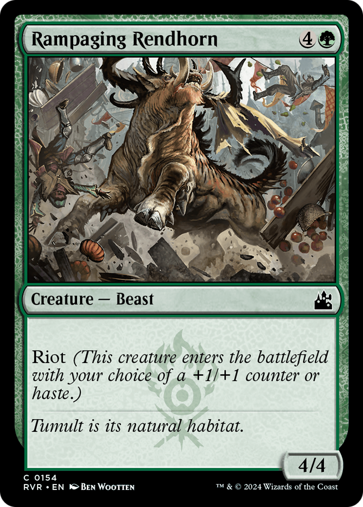 Rampaging Rendhorn [Ravnica Remastered] | L.A. Mood Comics and Games
