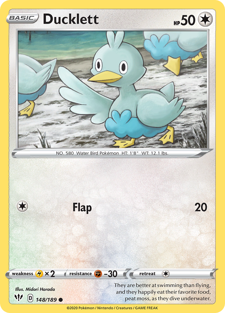 Ducklett (148/189) [Sword & Shield: Darkness Ablaze] | L.A. Mood Comics and Games