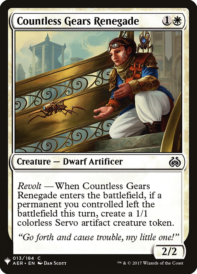 Countless Gears Renegade [Mystery Booster] | L.A. Mood Comics and Games