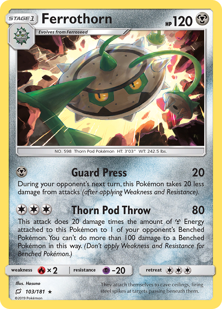 Ferrothorn (103/181) [Sun & Moon: Team Up] | L.A. Mood Comics and Games