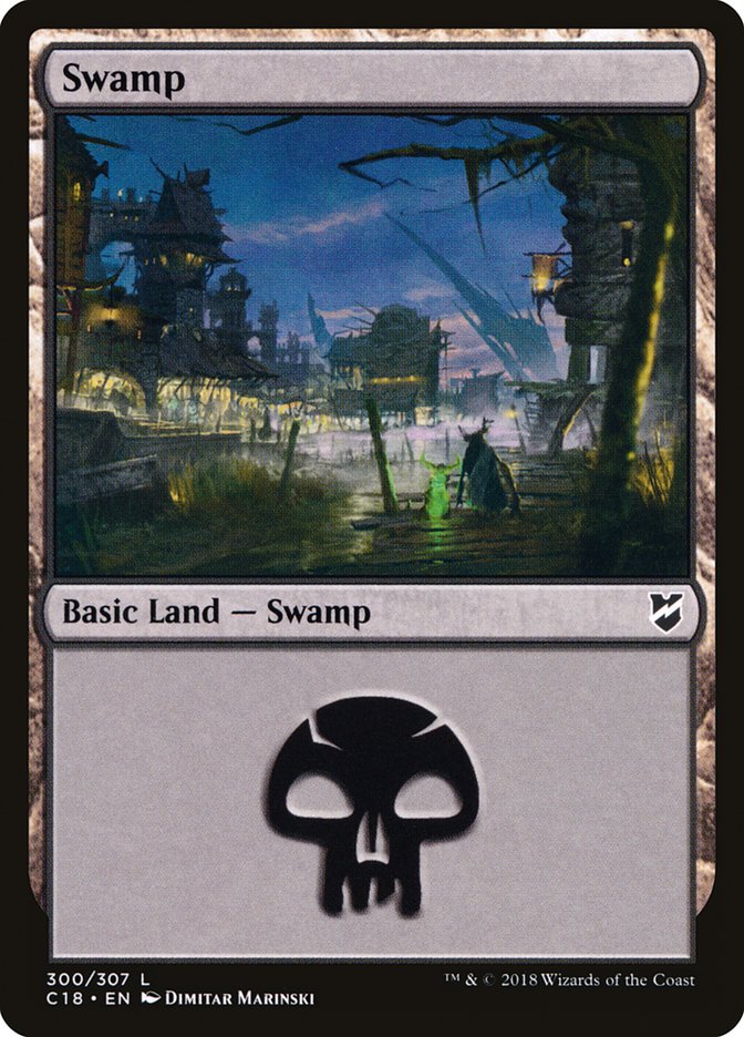Swamp (300) [Commander 2018] | L.A. Mood Comics and Games
