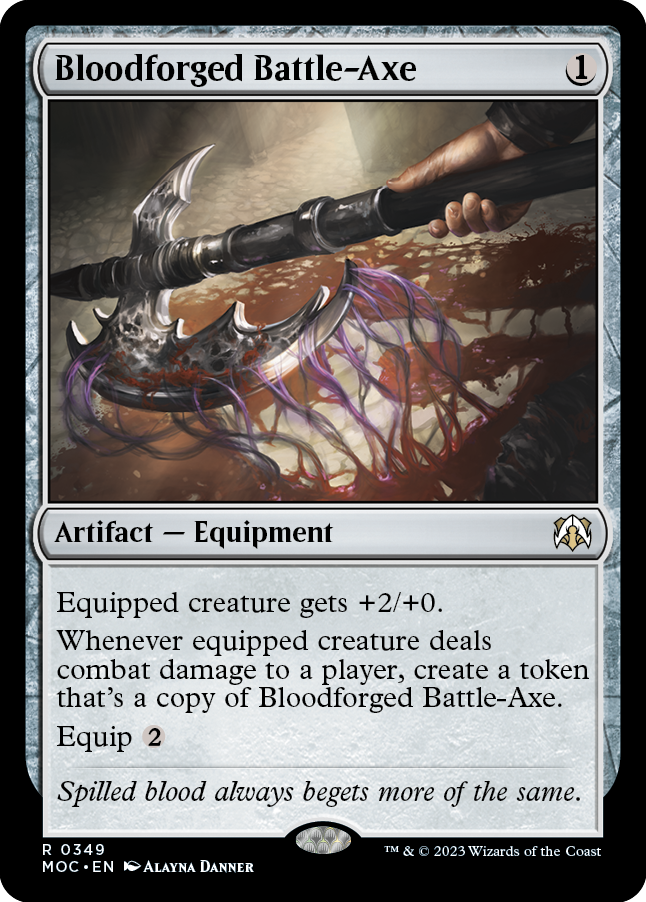 Bloodforged Battle-Axe [March of the Machine Commander] | L.A. Mood Comics and Games