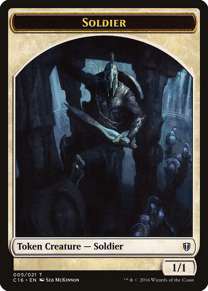 Soldier // Squid Double-Sided Token [Commander 2016 Tokens] | L.A. Mood Comics and Games