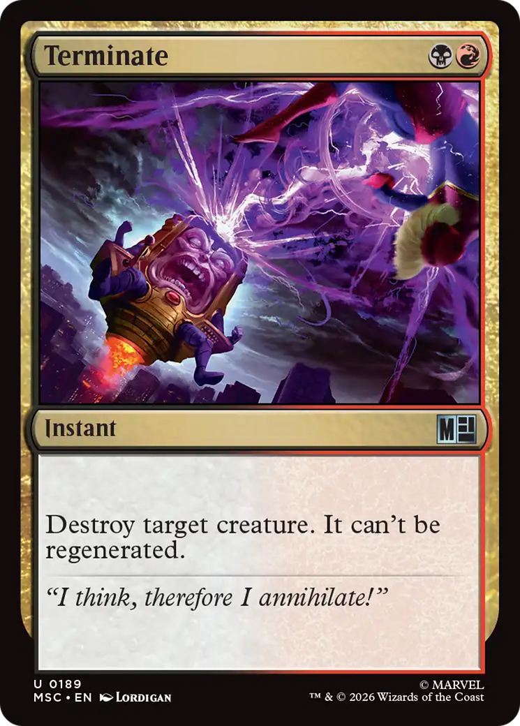 Terminate (Surge Foil) [Marvel Super Heroes Commander] | L.A. Mood Comics and Games