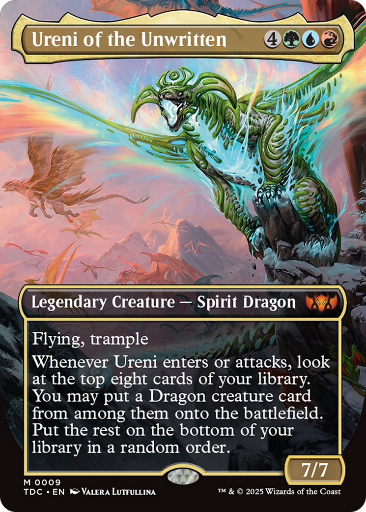 Ureni of the Unwritten (Borderless) [Tarkir: Dragonstorm Commander] | L.A. Mood Comics and Games