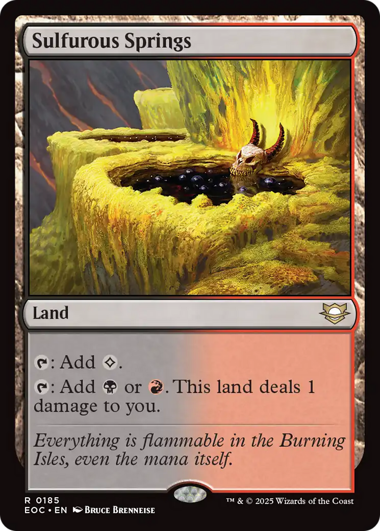 Sulfurous Springs [Edge of Eternities Commander] | L.A. Mood Comics and Games