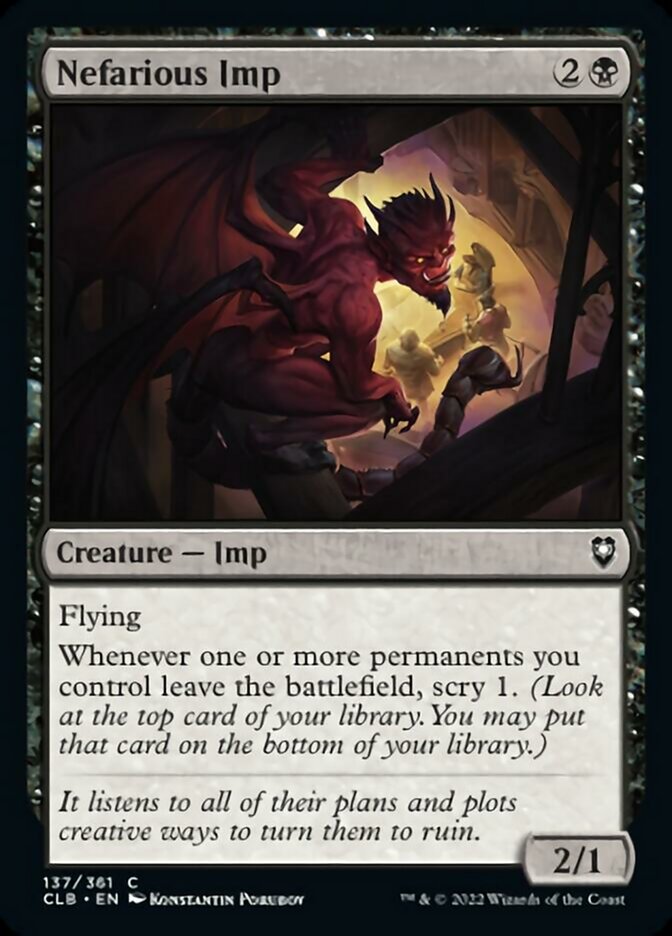 Nefarious Imp [Commander Legends: Battle for Baldur's Gate] | L.A. Mood Comics and Games