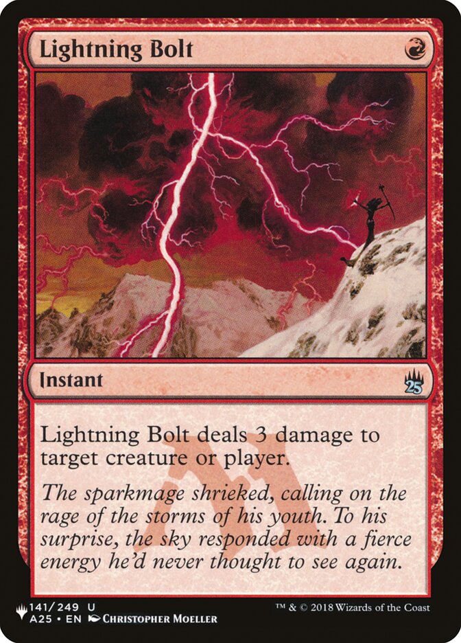 Lightning Bolt (141/249) [The List] | L.A. Mood Comics and Games