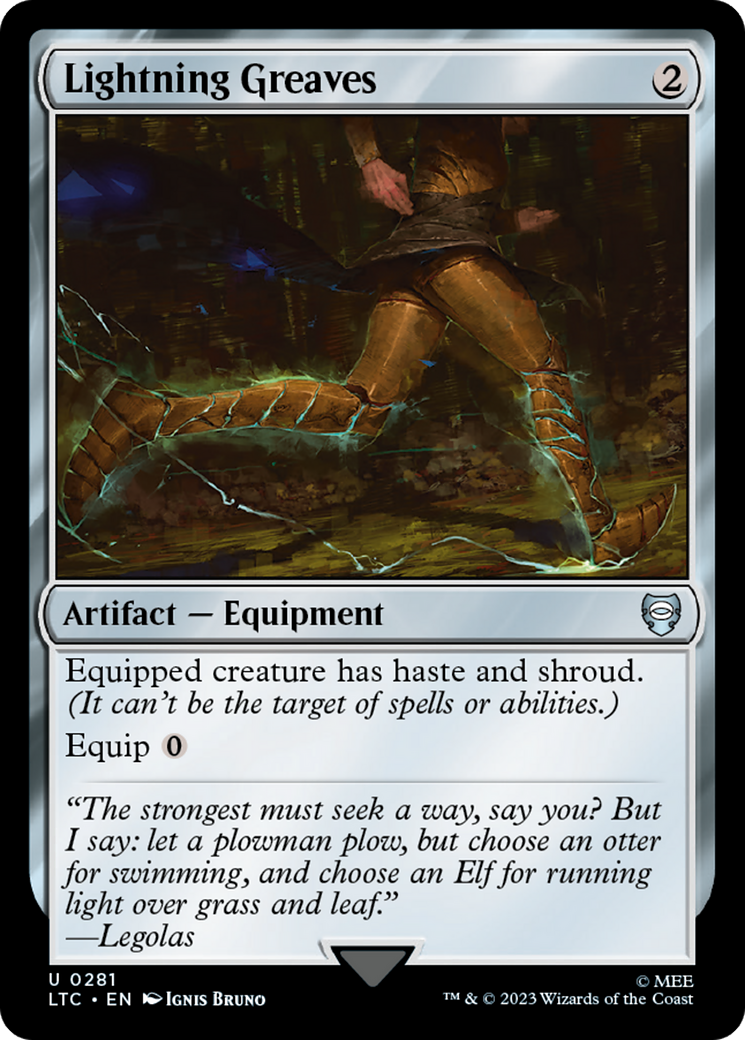 Lightning Greaves [The Lord of the Rings: Tales of Middle-Earth Commander] | L.A. Mood Comics and Games