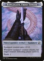 Treasure // Icingdeath, Frost Tongue Double-Sided Token [Dungeons & Dragons: Adventures in the Forgotten Realms Tokens] | L.A. Mood Comics and Games