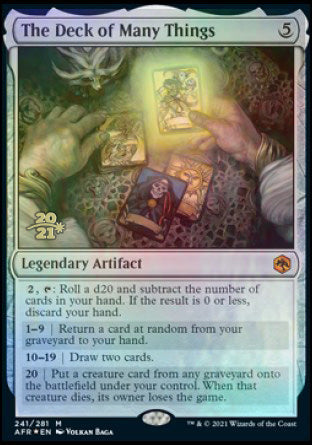 The Deck of Many Things [Dungeons & Dragons: Adventures in the Forgotten Realms Prerelease Promos] | L.A. Mood Comics and Games