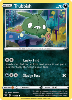 Trubbish (110/185) [Sword & Shield: Vivid Voltage] | L.A. Mood Comics and Games