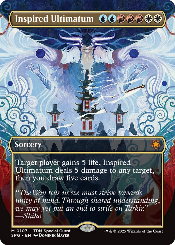 Inspired Ultimatum (Borderless) [Tarkir: Dragonstorm Special Guests] | L.A. Mood Comics and Games