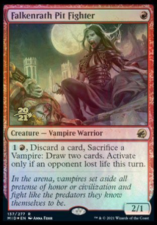 Falkenrath Pit Fighter [Innistrad: Midnight Hunt Prerelease Promos] | L.A. Mood Comics and Games