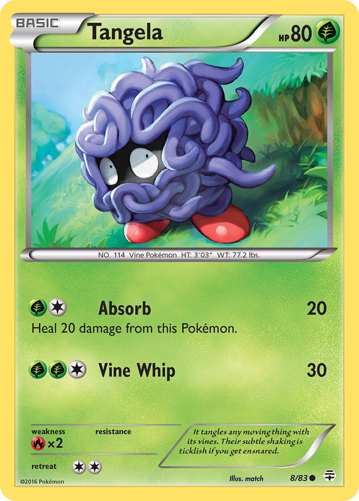 Tangela (8/83) [XY: Generations] | L.A. Mood Comics and Games