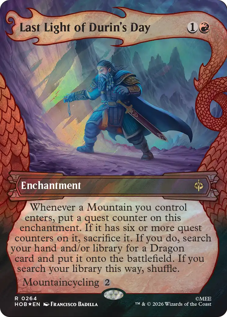 Last Light of Durin's Day (Showcase) (Surge Foil) [The Hobbit] | L.A. Mood Comics and Games