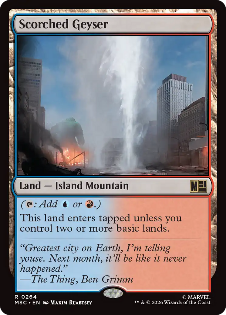 Scorched Geyser [Marvel Super Heroes Commander] | L.A. Mood Comics and Games