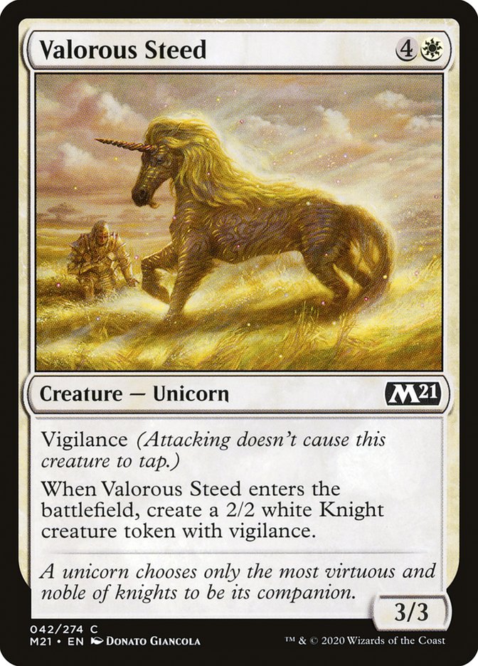 Valorous Steed [Core Set 2021] | L.A. Mood Comics and Games
