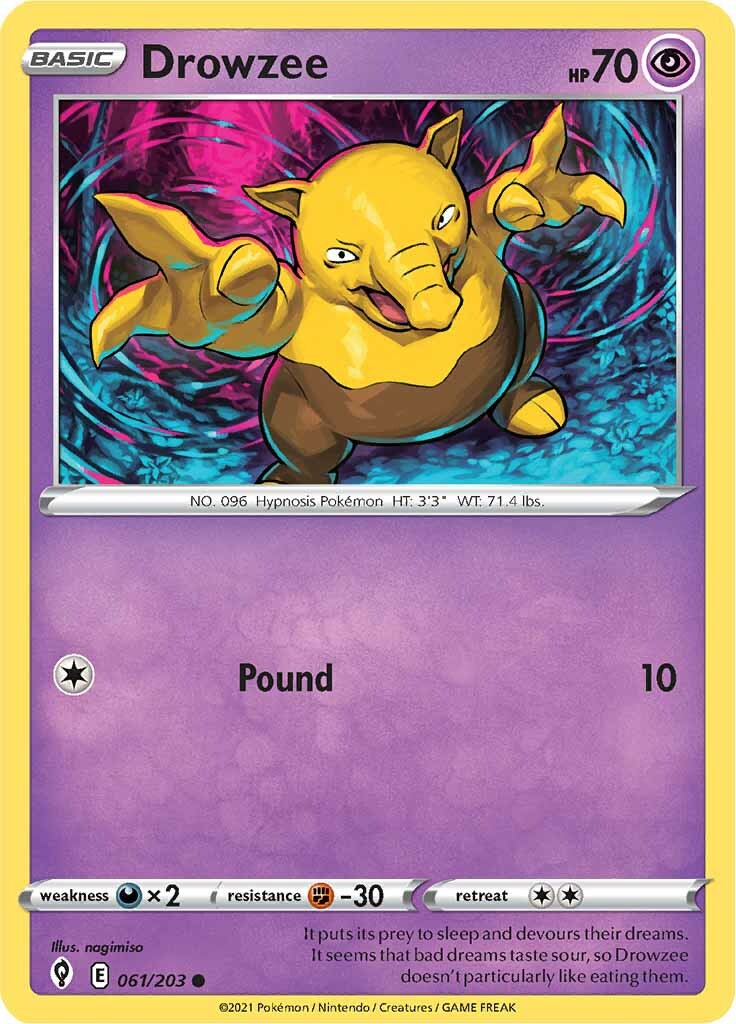 Drowzee (061/203) [Sword & Shield: Evolving Skies] | L.A. Mood Comics and Games