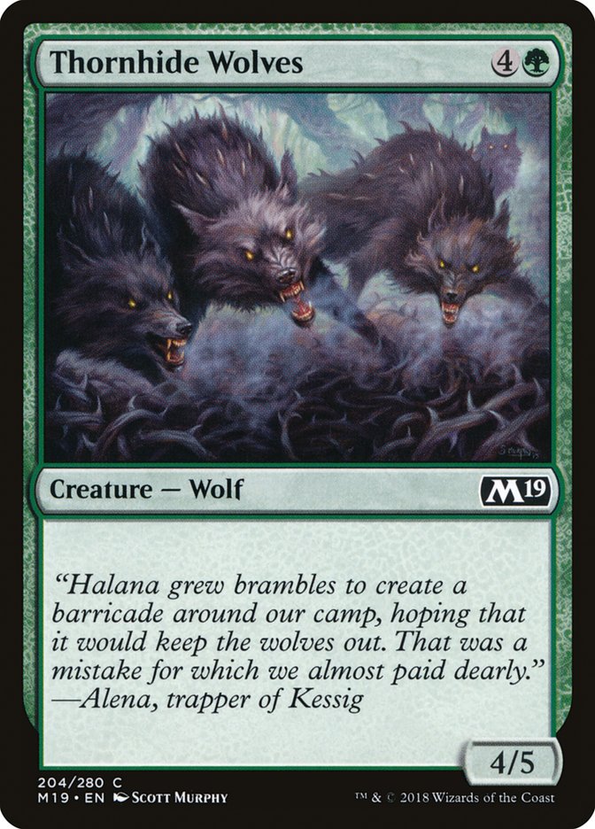 Thornhide Wolves [Core Set 2019] | L.A. Mood Comics and Games