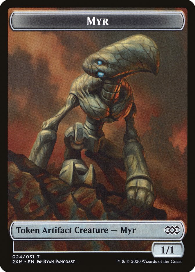 Clue // Myr (024) Double-Sided Token [Double Masters Tokens] | L.A. Mood Comics and Games