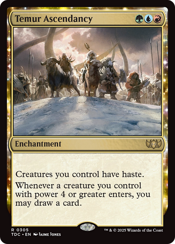 Temur Ascendancy [Tarkir: Dragonstorm Commander] | L.A. Mood Comics and Games