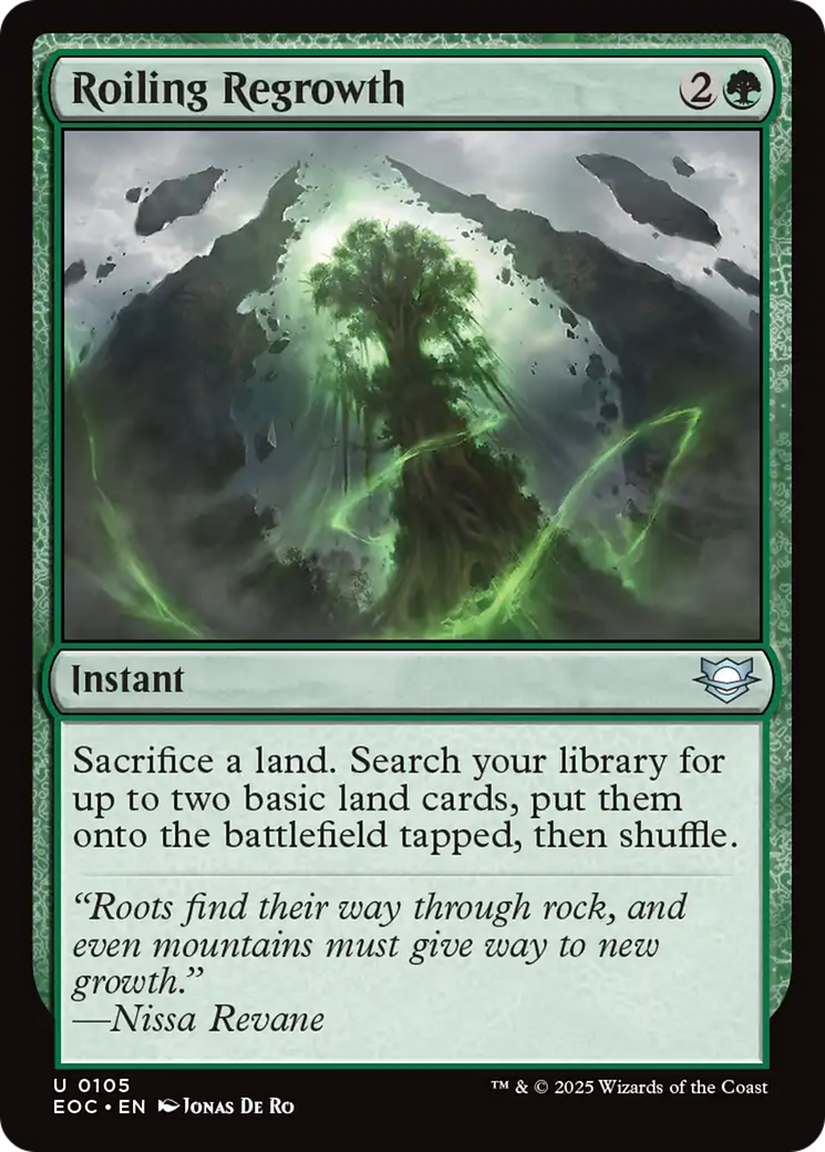 Roiling Regrowth [Edge of Eternities Commander] | L.A. Mood Comics and Games