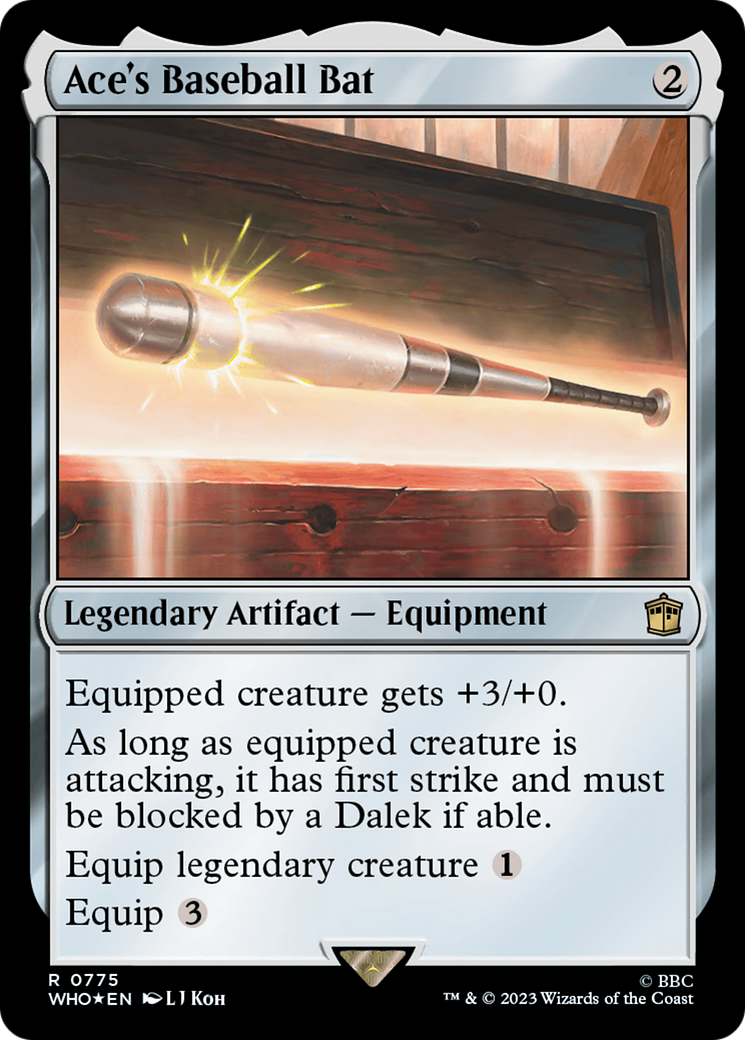 Ace's Baseball Bat (Surge Foil) [Doctor Who] | L.A. Mood Comics and Games