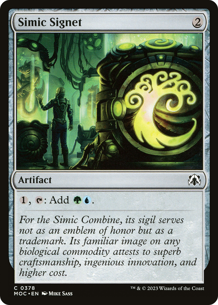 Simic Signet [March of the Machine Commander] | L.A. Mood Comics and Games