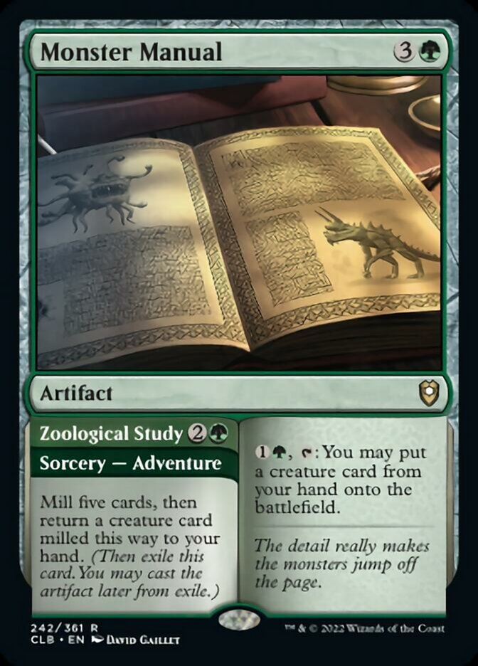 Monster Manual // Zoological Study [Commander Legends: Battle for Baldur's Gate] | L.A. Mood Comics and Games