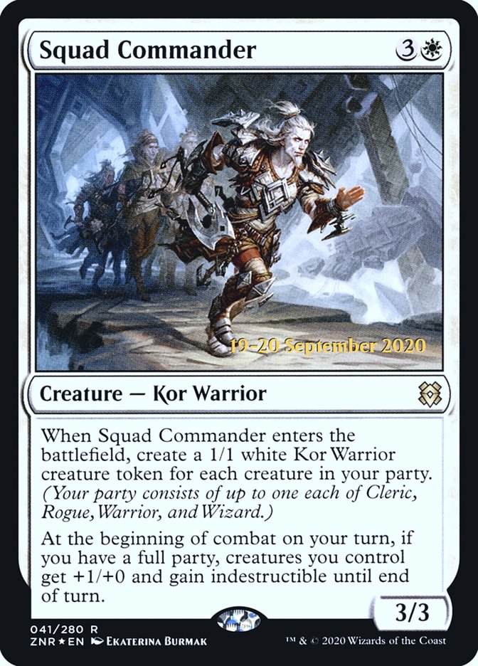 Squad Commander [Zendikar Rising Prerelease Promos] | L.A. Mood Comics and Games