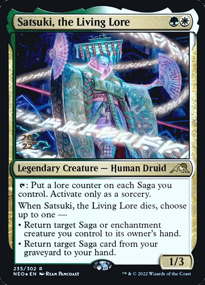 Satsuki, the Living Lore [Kamigawa: Neon Dynasty Prerelease Promos] | L.A. Mood Comics and Games