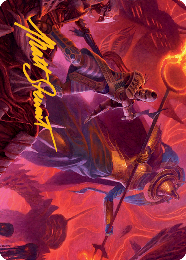 Djeru and Hazoret Art Card (Gold-Stamped Signature) [March of the Machine Art Series] | L.A. Mood Comics and Games