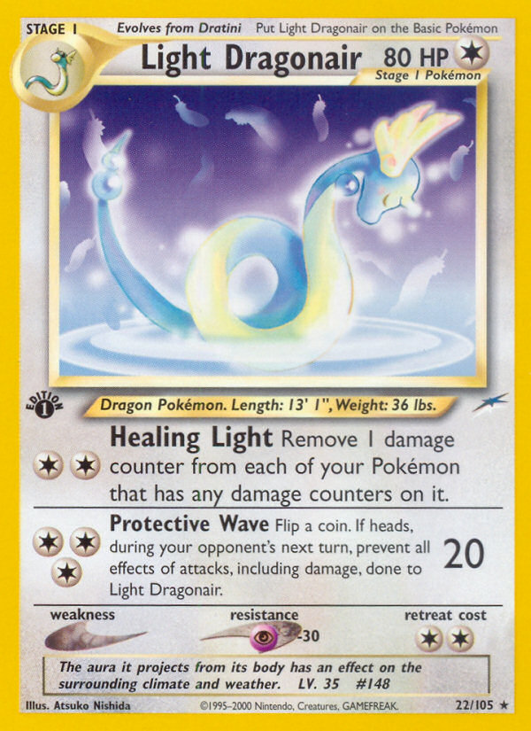 Light Dragonair (22/105) [Neo Destiny 1st Edition] | L.A. Mood Comics and Games