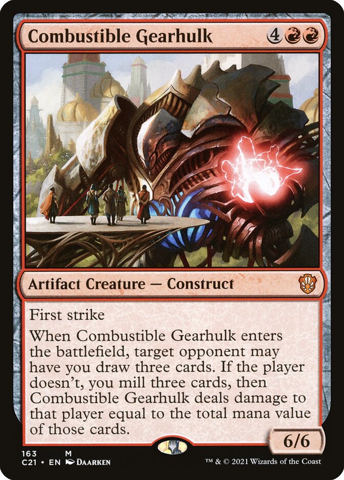 Combustible Gearhulk [Commander 2021] | L.A. Mood Comics and Games