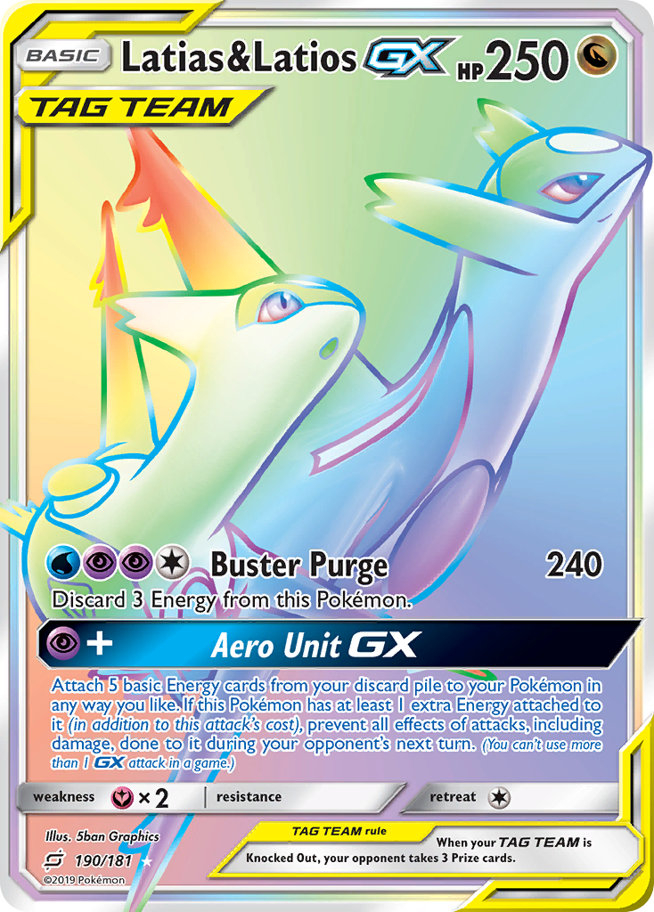 Latias & Latios GX (190/181) [Sun & Moon: Team Up] | L.A. Mood Comics and Games
