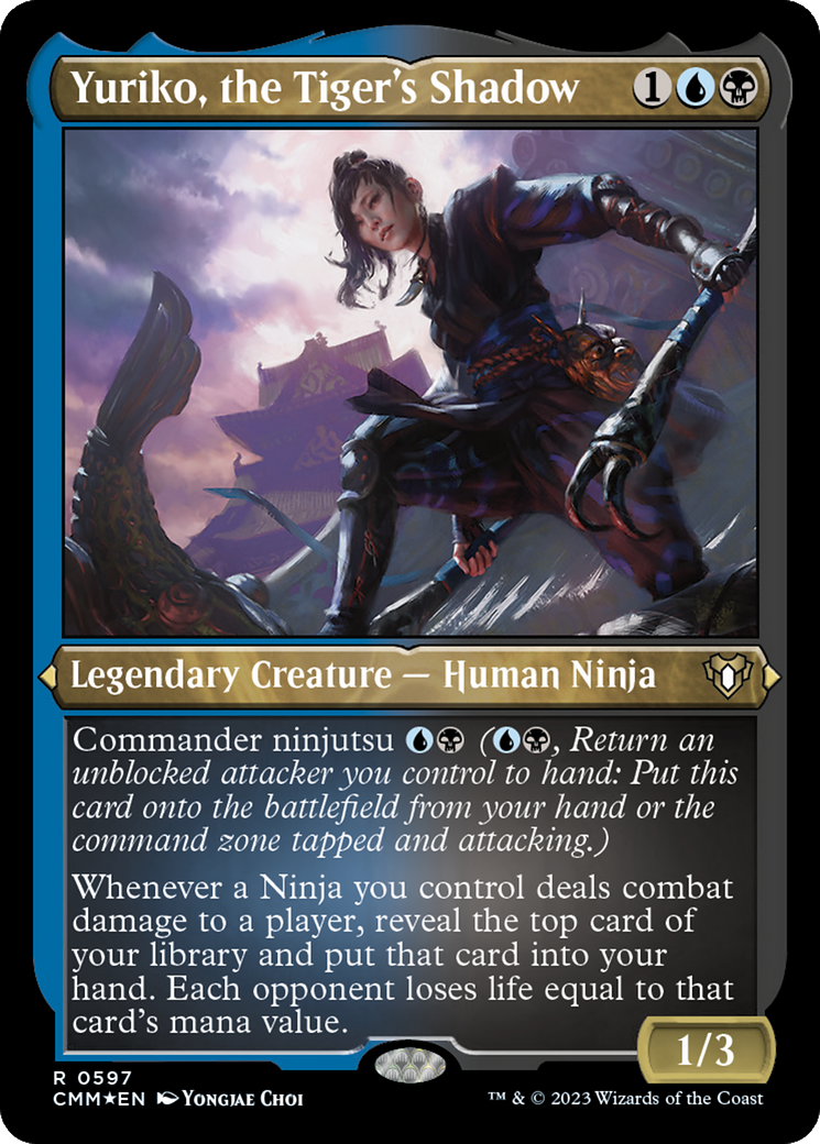 Yuriko, the Tiger's Shadow (Foil Etched) [Commander Masters] | L.A. Mood Comics and Games
