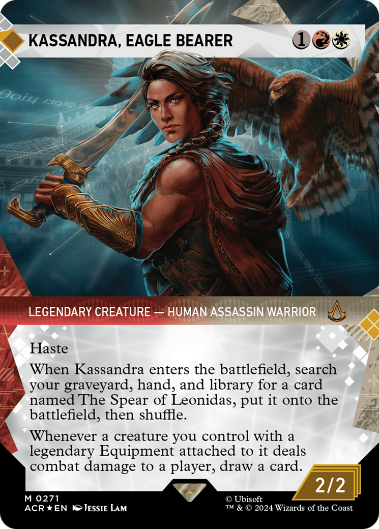 Kassandra, Eagle Bearer (Showcase) (Textured Foil) [Assassin's Creed] | L.A. Mood Comics and Games