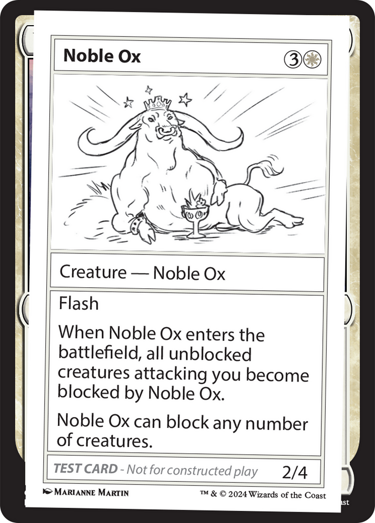 Noble Ox [Mystery Booster 2 Playtest Cards] | L.A. Mood Comics and Games