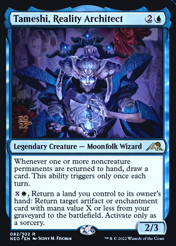 Tameshi, Reality Architect [Kamigawa: Neon Dynasty Prerelease Promos] | L.A. Mood Comics and Games