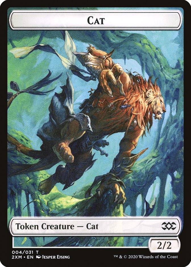 Angel // Cat Double-Sided Token [Double Masters Tokens] | L.A. Mood Comics and Games